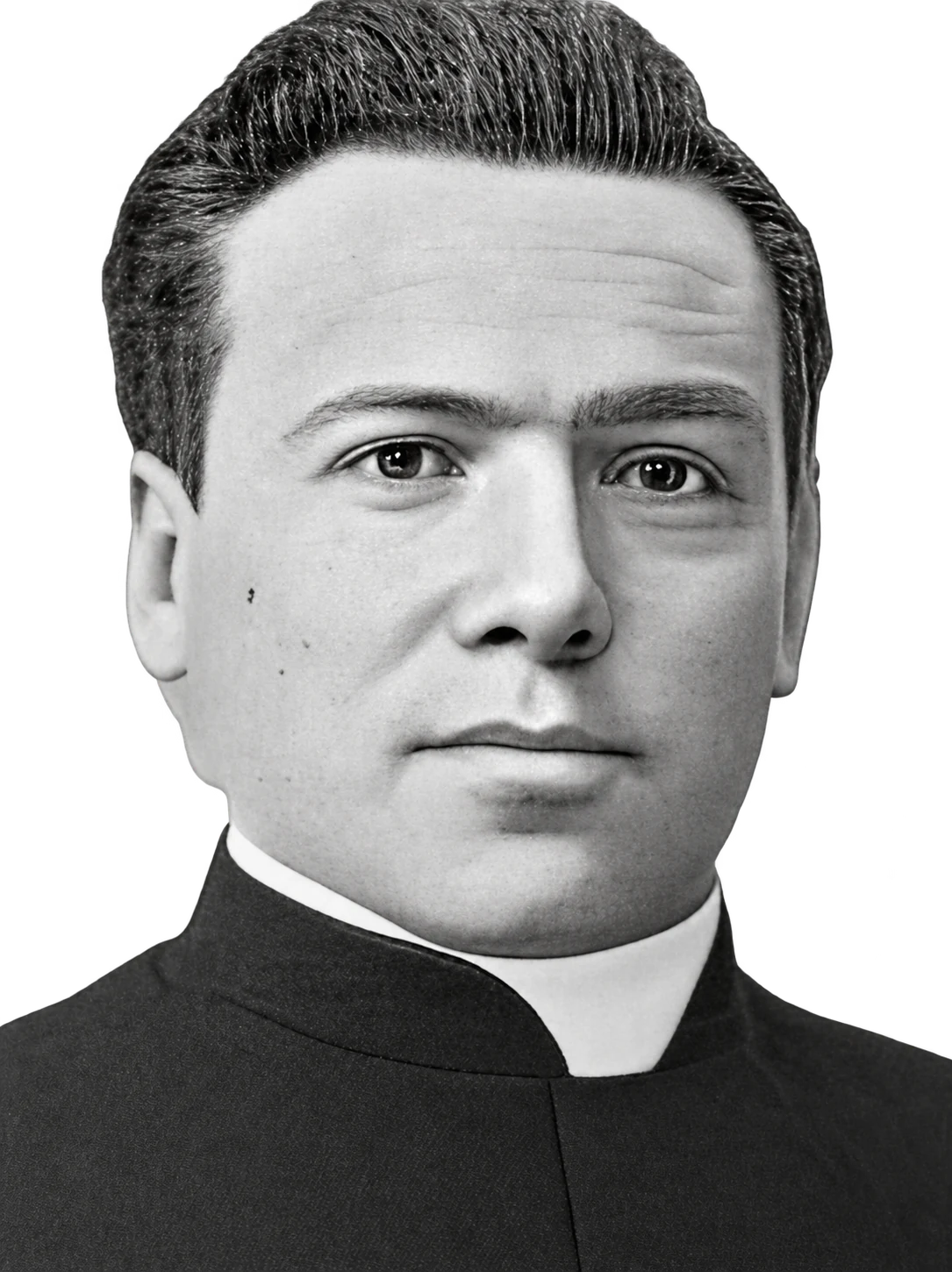 Restored portrait of Father Julien Hoëllard