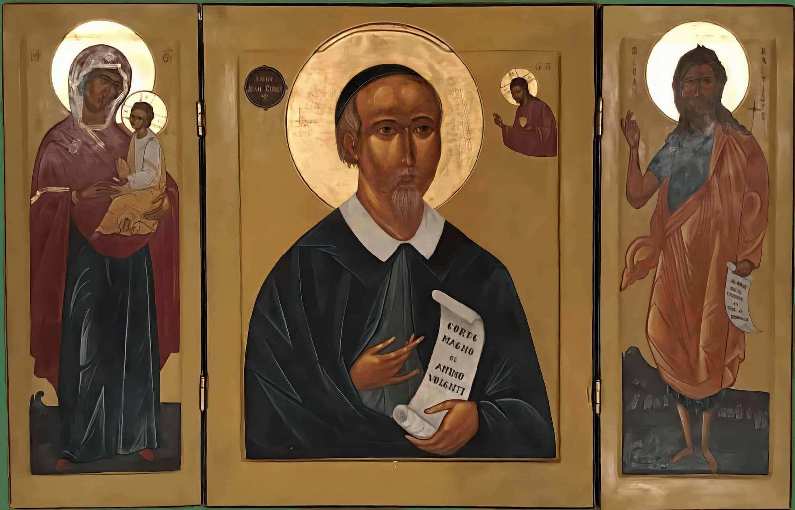 Triptyque de Champboisé : Marie, saint Jean Eudes et saint Jean-Baptiste
